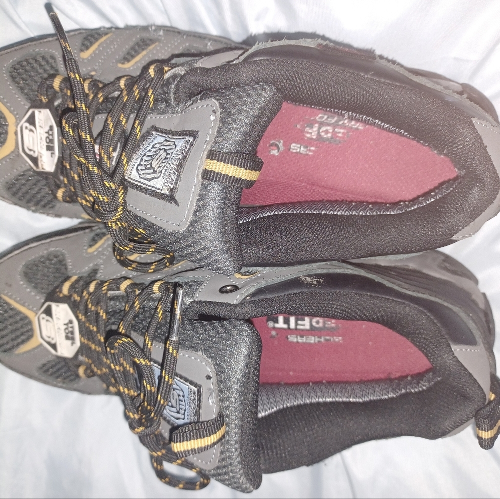 Mens Sketchers Steeltoe Work Shoes 9.5. Used but still in very great condition. - Picture 3 of 8